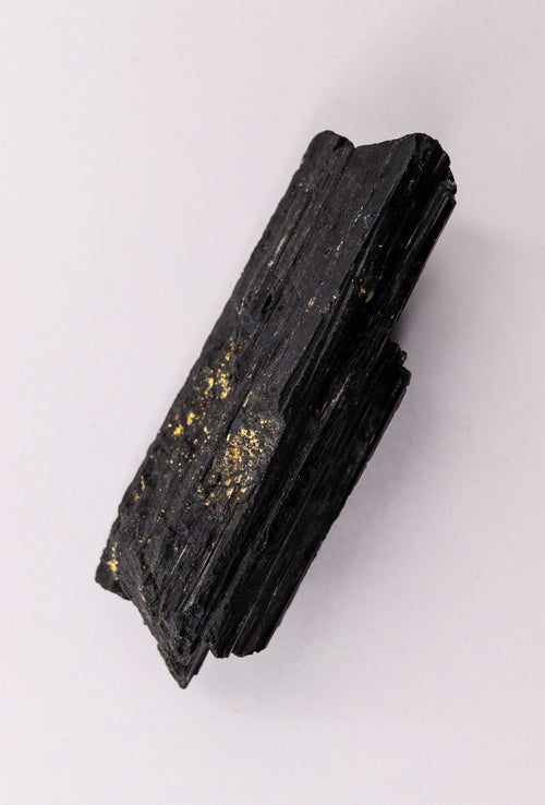 Black Tourmaline raw crystal piece — protection and grounding frequency stone